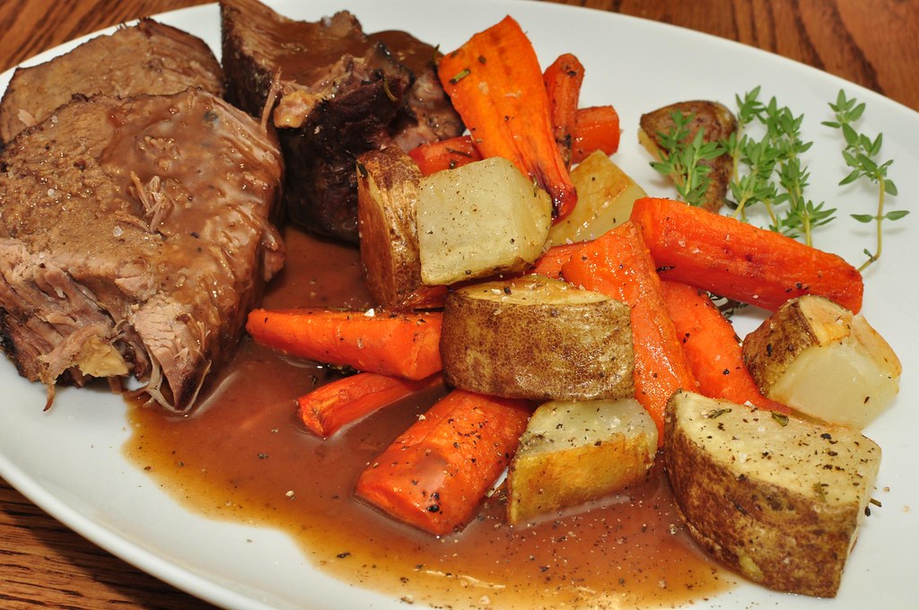 Roast with pork