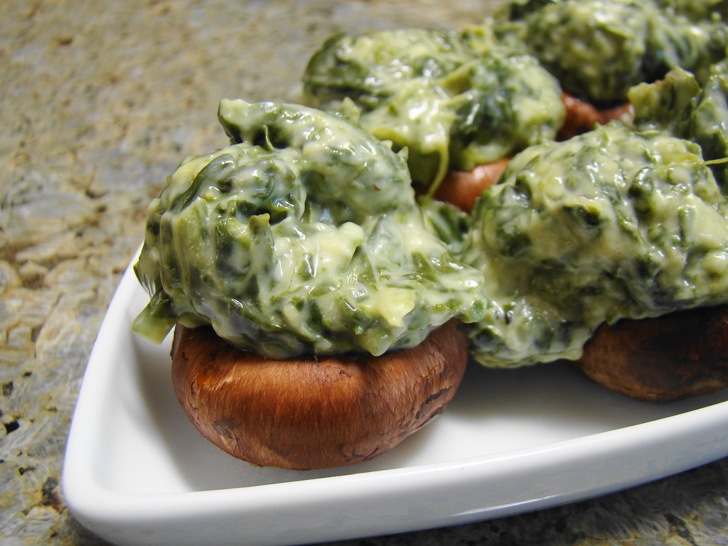 Stuffed mushroom caps