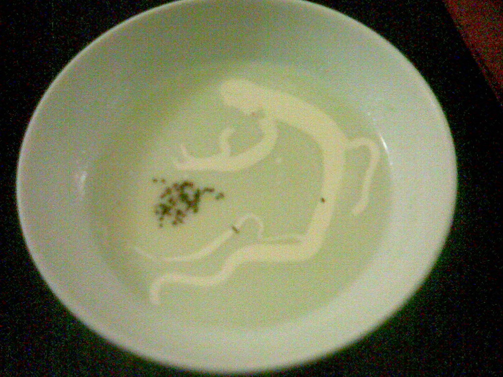 Broccoli and bacon puree soup