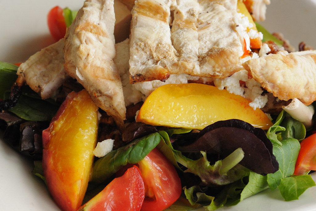 Salad with chicken and pineapple